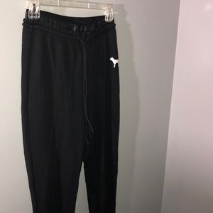 victoria’s secret pink black joggers sweatpants